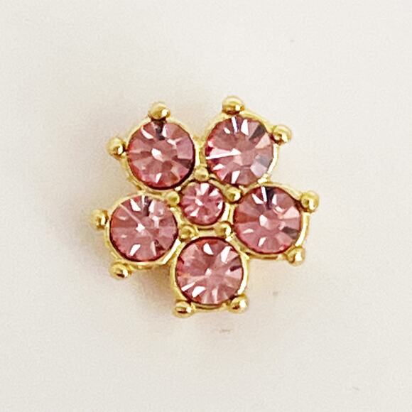 KATE SPADE Something Sparkly Rose Gold tone Flower Cubic Zirconia Stud Earrings - Picture 4 of 8
